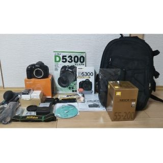 ニコン(Nikon)の☆ふく様専用❗️Nikon D5300 レンズ付 オールインワンセット‼️(デジタル一眼)