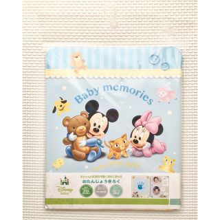 ディズニー(Disney)の【未使用】お誕生記録 手形 赤ちゃん ディズニー アルバム 新生児 記念(手形/足形)