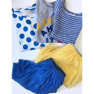 ザラキッズ(ZARA KIDS)の ZARA 昨年購入 チュールスカート Tシャツ スモッキング 140 152(その他)