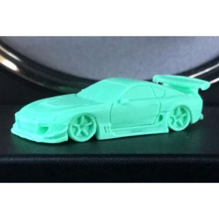 スープラ(SUPRA)のイグニッションモデル 1/120 トヨタ スープラ A80 織戸 グリーン 緑(ミニカー)