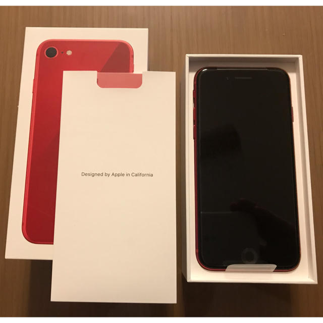 Apple - iPhone8 64GB RED SIMフリー 新品交換 care+付き