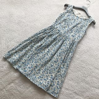 アナイ(ANAYI)のANAYI 刺繍 総レースワンピース(ひざ丈ワンピース)