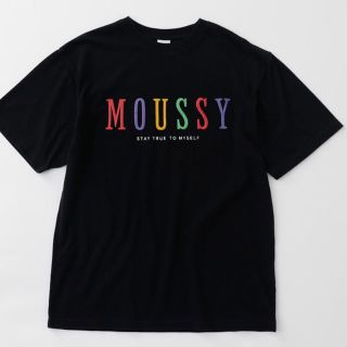 マウジー(moussy)の【完売品】MOUSSY ランダム ロゴ Tシャツ ブラック(Tシャツ(半袖/袖なし))