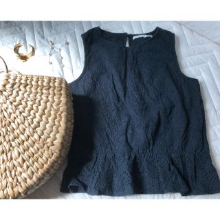 マウジー(moussy)のmoussy コットン刺繍トップス(タンクトップ)