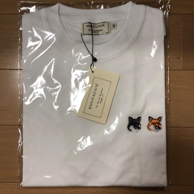 新品未使用♡メゾンキツネ XS ホワイト TシャツMAISONKITSUNE