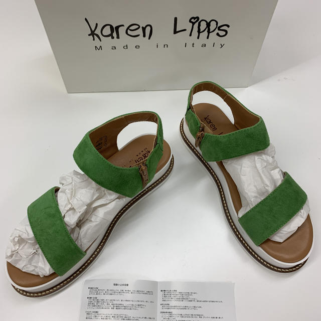 新品 Karen LIPPS カレンリップス プラットフォーム サンダル