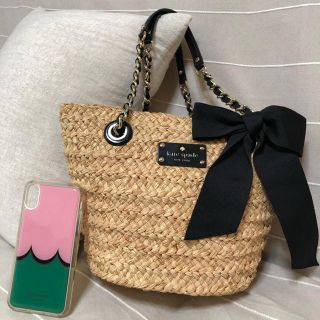 ケイトスペードニューヨーク(kate spade NEW YORK)の♤kate spade♤カゴバック(かごバッグ/ストローバッグ)