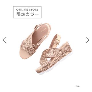 ランダ(RANDA)の♡RANDA♡グリッタークロスベルトサンダル (サンダル)