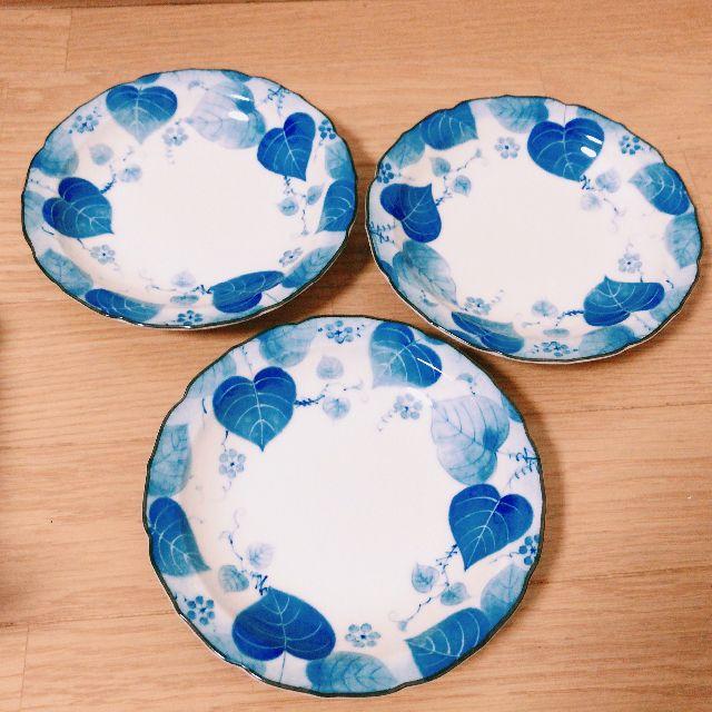 Noritake - 紀州葵窯 食器3皿セット ブルー 青 花柄の通販 by Noritake - 紀州葵窯 食器3皿セット ブルー 青 花柄の通販 by