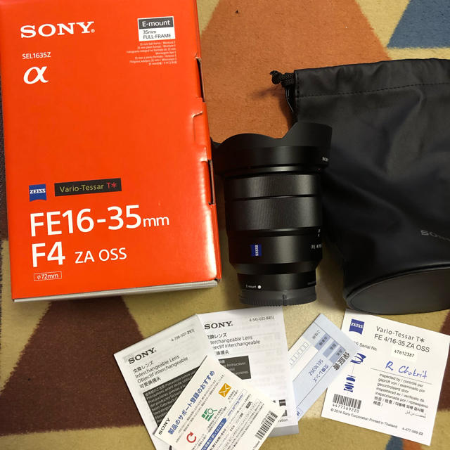 SONY(ソニー)のSONY 16-35 F4 ZA OSS スマホ/家電/カメラのカメラ(レンズ(ズーム))の商品写真