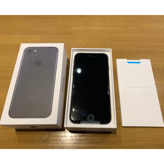 SIMロック解除済 新品未使用 iPhone 7 ブラック32GB DoCoMo-