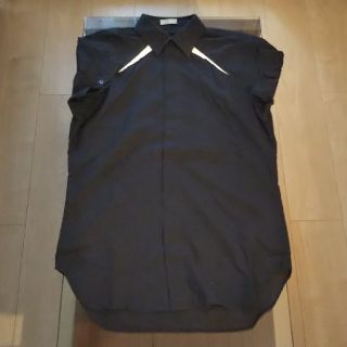 ディオールオム(DIOR HOMME)のDior HOMME 08SS ショートスリーブ半袖比翼シャツ 38 ネイビー(シャツ)