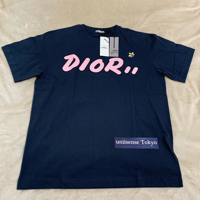 Dior - 正規新品 DIOR KAWS ディオール カウズ Tシャツ ネイビー L