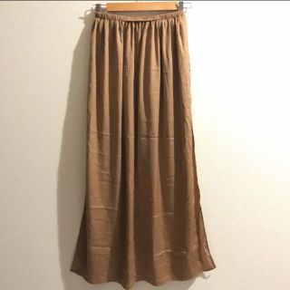 ザラ(ZARA)のZARA TRF サテンロングスカート(ロングコート)