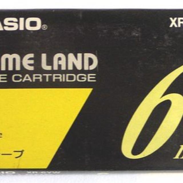 CASIO(カシオ)のCASIO★ネームランド★テープ★新品1巻★１，１３４円の品★黄/黒  インテリア/住まい/日用品のオフィス用品(オフィス用品一般)の商品写真