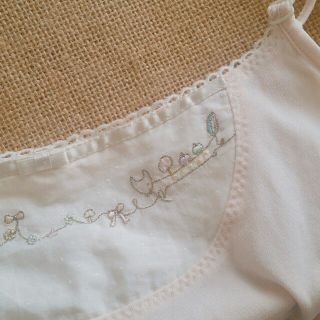 フランシュリッペ(franche lippee)の刺繍いちごミルクペチコート(ひざ丈ワンピース)