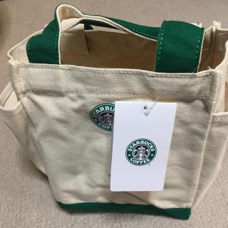 スターバックスコーヒー(Starbucks Coffee)のスターバックスコーヒーStarbucksシグネチャーキャンパストートバッグＳ(エコバッグ)