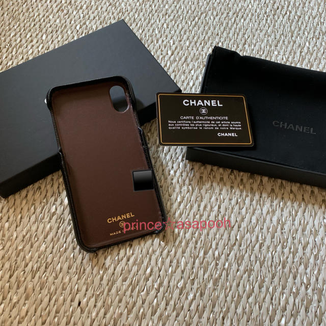 CHANEL シャネル iPhoneケース X XS キャビアスキン-