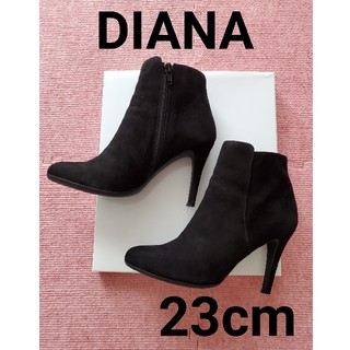 ダイアナ(DIANA)の8月値下げ交渉OK！【DIANA(ダイアナ)】スエードショートブーツ黒(ブーツ)