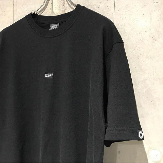 【黒/XL】EXAMPLE EMBROIDERY SMALL LOGO TEE