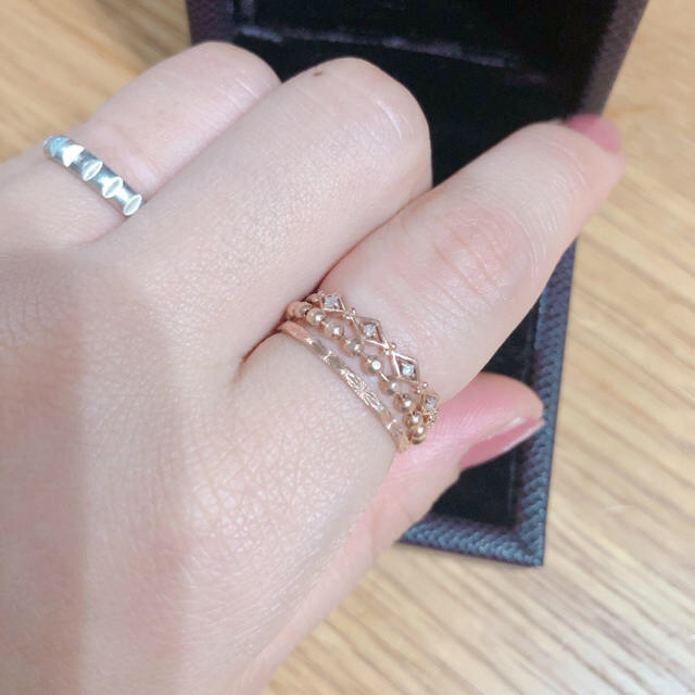 ete(エテ)の1週間限定値下げ♡ete ボールチェーンリング k10ピンクゴールド 11号♡ レディースのアクセサリー(リング(指輪))の商品写真