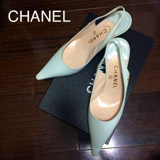 シャネル(CHANEL)のシャネル正規品⭐️ライトブルーパンプス(ハイヒール/パンプス)