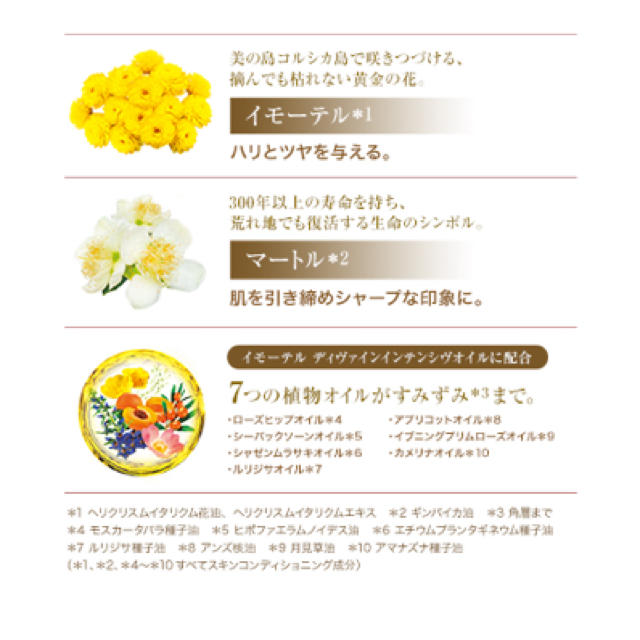 L'OCCITANE(ロクシタン)のイモーテル ディヴァインインテンシヴオイル コスメ/美容のスキンケア/基礎化粧品(フェイスオイル/バーム)の商品写真