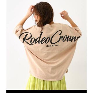 ロデオクラウンズワイドボウル(RODEO CROWNS WIDE BOWL)の新品  RODEOCROWNS ロゴビッグカットトップス(Tシャツ(半袖/袖なし))