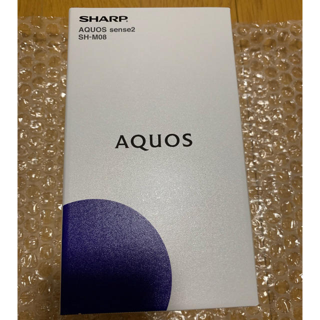 SHARP(シャープ)のSHARP AQUOS sense2 SH-M08 新品未開封 スマホ/家電/カメラのスマートフォン/携帯電話(スマートフォン本体)の商品写真