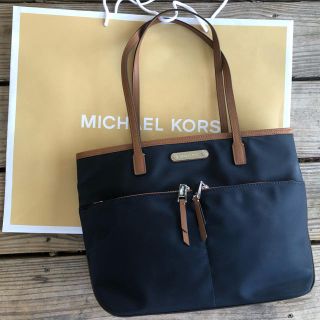 マイケルコース 軽量!ナイロントートバッグ ネイビー