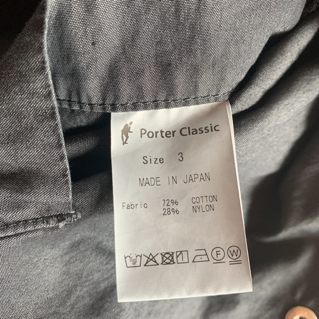 定番 完売品 ポータークラシック ポプリンミルシャツジャケット XL