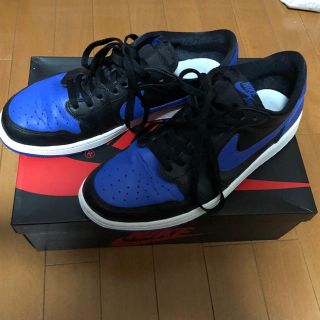 ナイキ(NIKE)のair jordan 1 low エアジョーダン1 ブルー(スニーカー)