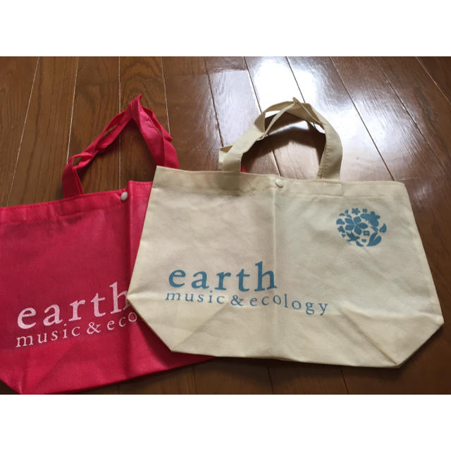 earth music & ecology(アースミュージックアンドエコロジー)のアースミュージックアンドエコロジー ショッパー2枚セット レディースのバッグ(ショップ袋)の商品写真