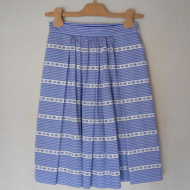 MIU MIU ストライプフレアスカート 36サイズ - ひざ丈スカート