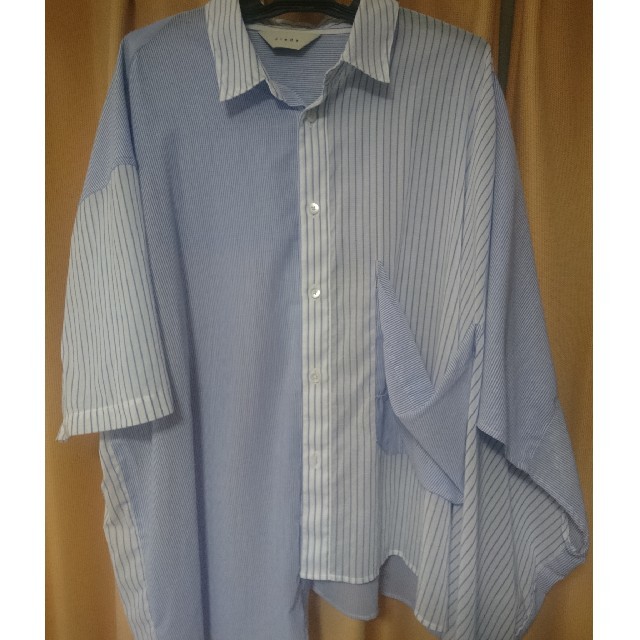 メンズjieda ジエダ stripe asymmetry shirt