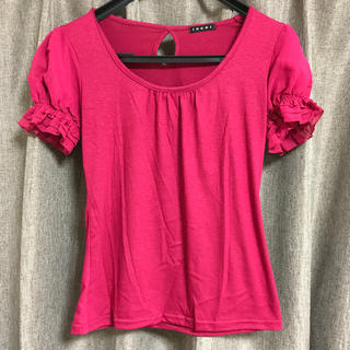 イング(INGNI)のINGNI フリル袖 Ｔシャツ　ピンク　レディース(Tシャツ(半袖/袖なし))