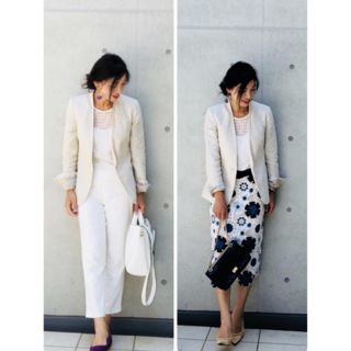 ザラ(ZARA)の新品☆ZARA リネン ジャケット34☆セオリー ドゥーズィエムクラス ベージュ(ノーカラージャケット)