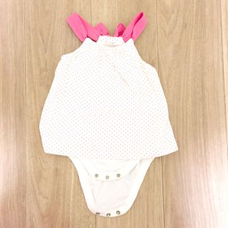 ベビーギャップ(babyGAP)のレモン5070様専用★BabyGap ピンク水玉 ロンパース(ロンパース)