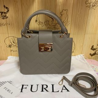 フルラ(Furla)のフルラ  新品 人気 2wayショルダー 人気色グレーベージュ(ショルダーバッグ)