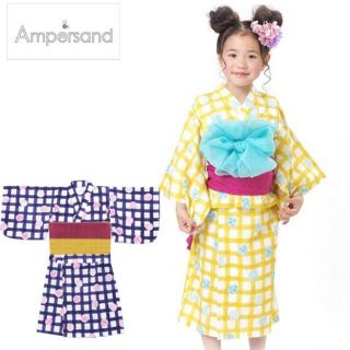 アンパサンド(ampersand)の新品♡ampersand♡浴衣セット♡セパレート浴衣♡イエロー♡80(甚平/浴衣)