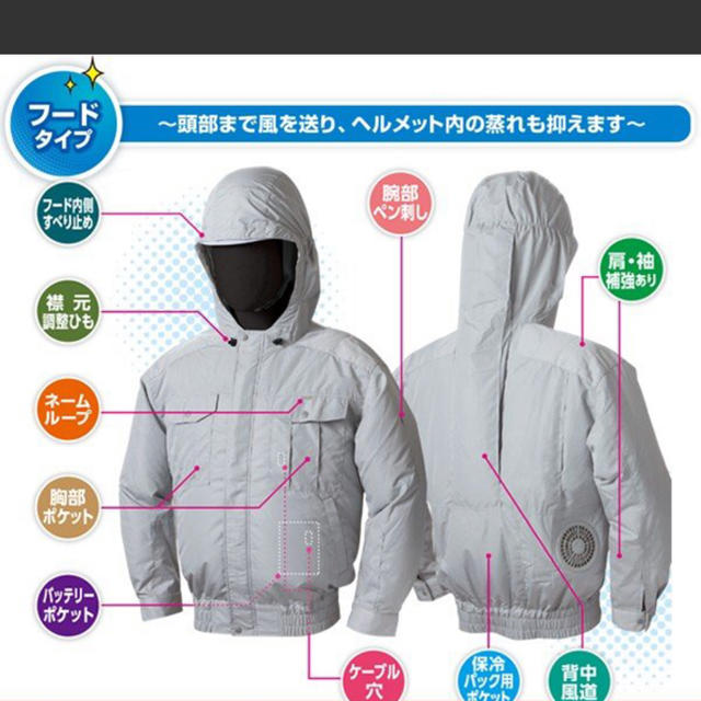 新品 NSP 空調服セットLL 【チタン仕様   肩・袖補強】 メンズのジャケット/アウター(ブルゾン)の商品写真