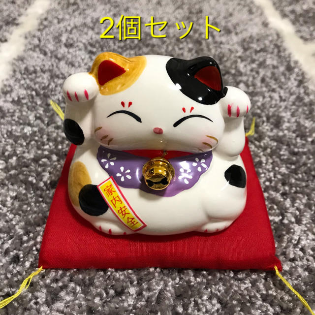 2個セット☆新品☆招き猫 貯金箱 招福ねこ 開運 金運 縁結びの通販 by ...