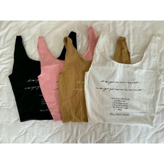 ディーホリック(dholic)のdepondロゴ　カフェバッグ（black、brown、pink）(トートバッグ)