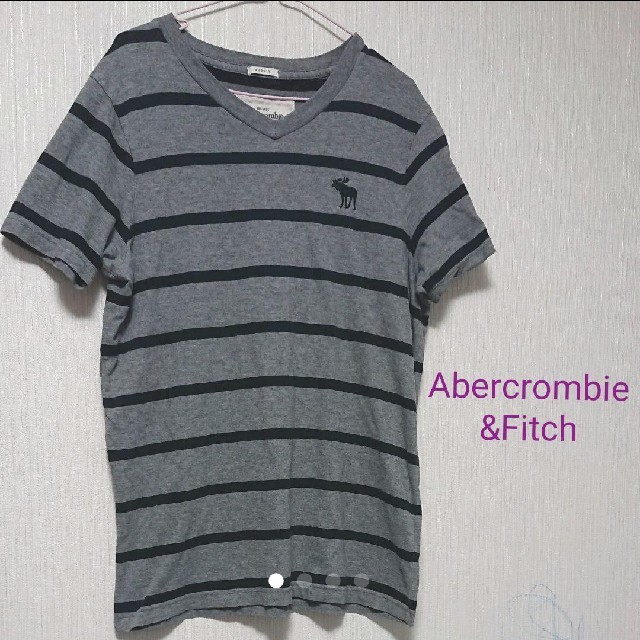 Abercrombie&Fitch(アバクロンビーアンドフィッチ)のアバクロ★ボーダーTシャツ メンズのトップス(Tシャツ/カットソー(半袖/袖なし))の商品写真