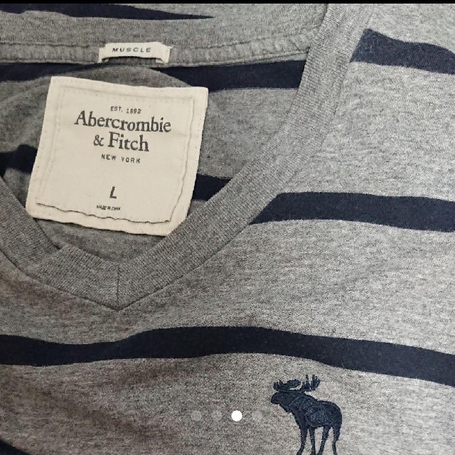 Abercrombie&Fitch(アバクロンビーアンドフィッチ)のアバクロ★ボーダーTシャツ メンズのトップス(Tシャツ/カットソー(半袖/袖なし))の商品写真