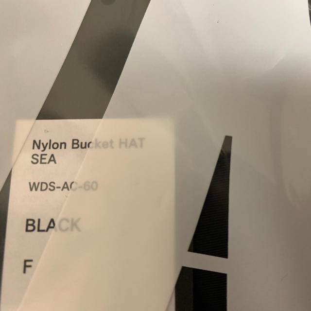 いします⓬ 新品 wind and sea NYLON BUCKET HATの通販 by 売店｜ラクマ ブラック ハット