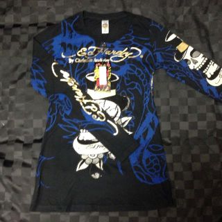 エドハーディー(Ed Hardy)のEdHardy ラインストーンロンＴ(Tシャツ(長袖/七分))