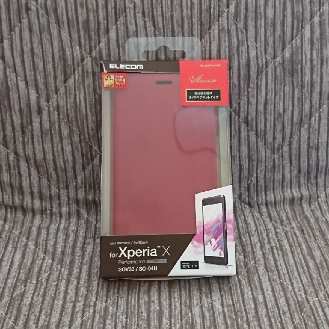 Xperia(エクスペリア)のXPERIA  X    SOV33/SO-04H 手帳ケース　赤 スマホ/家電/カメラのスマホアクセサリー(Androidケース)の商品写真