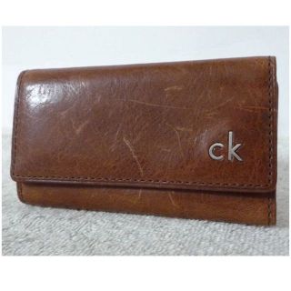 カルバンクライン(Calvin Klein)のカルバンクライン　Calvin Klein　ブラウン　茶　４連　キーケース(キーケース)