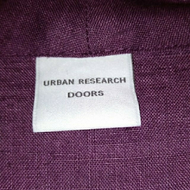 URBAN RESEARCH DOORS(アーバンリサーチドアーズ)のアーバンリサーチ💜ドアーズ👗リネンVネックワンピース👗パープル レディースのワンピース(ロングワンピース/マキシワンピース)の商品写真